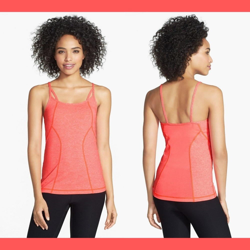 NEW!‎ Zella 'Hot' Mélange Shelf Bra Tank [Small]
